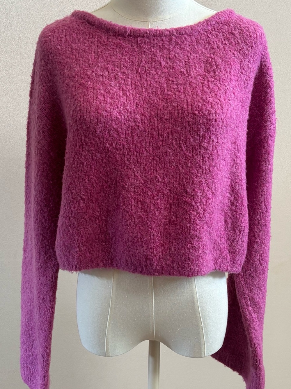 NWT Kimchi Blue Boucle Cropped Sweater XS Y2K